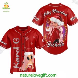 Custom Christmas Karol G Baseball Jersey