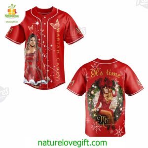 Custom Christmas Mariah Carey Baseball Jersey