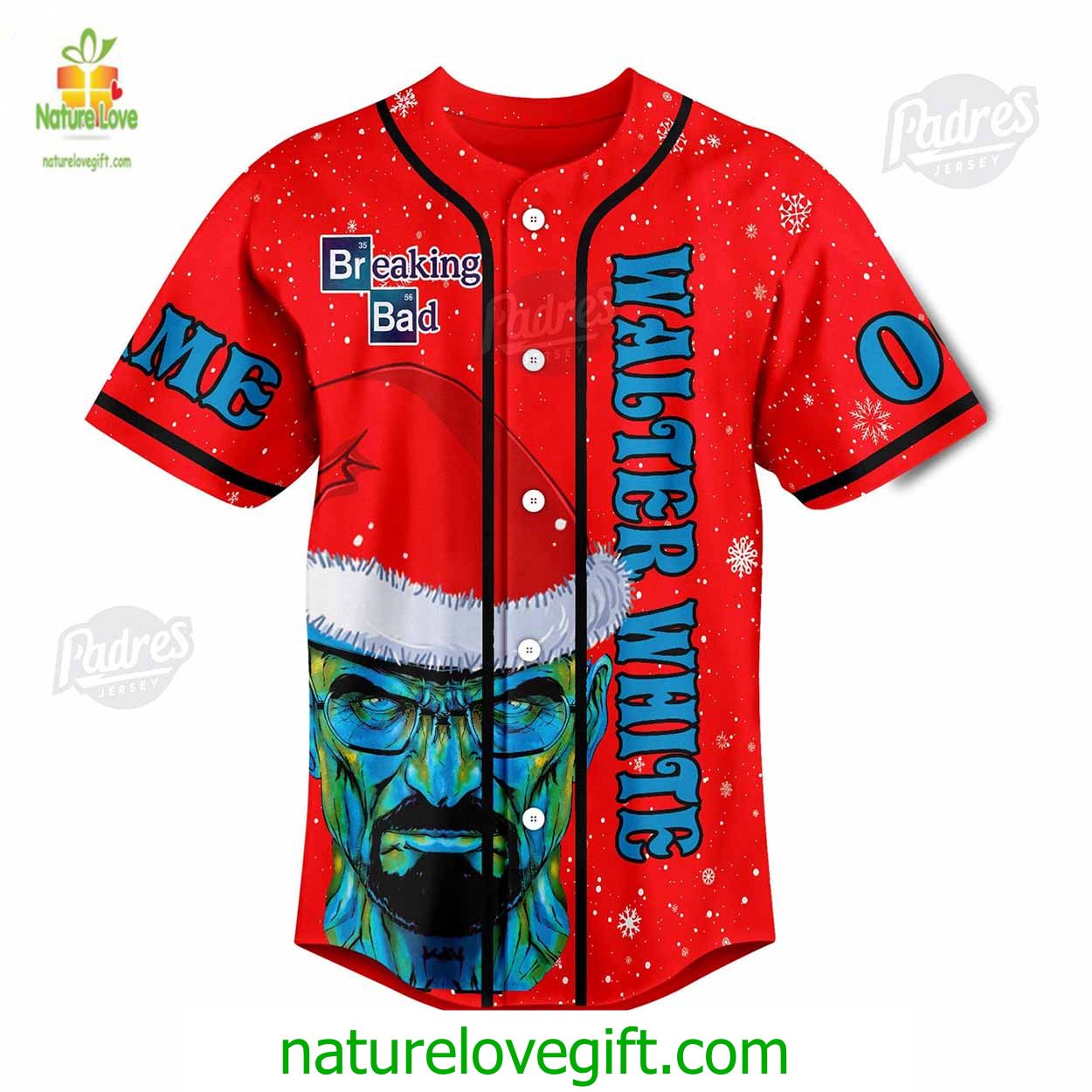 Custom Christmas Movie Breaking Bad Baseball Jersey Style Custom Christmas Movie Breaking Bad Baseball Jersey Style