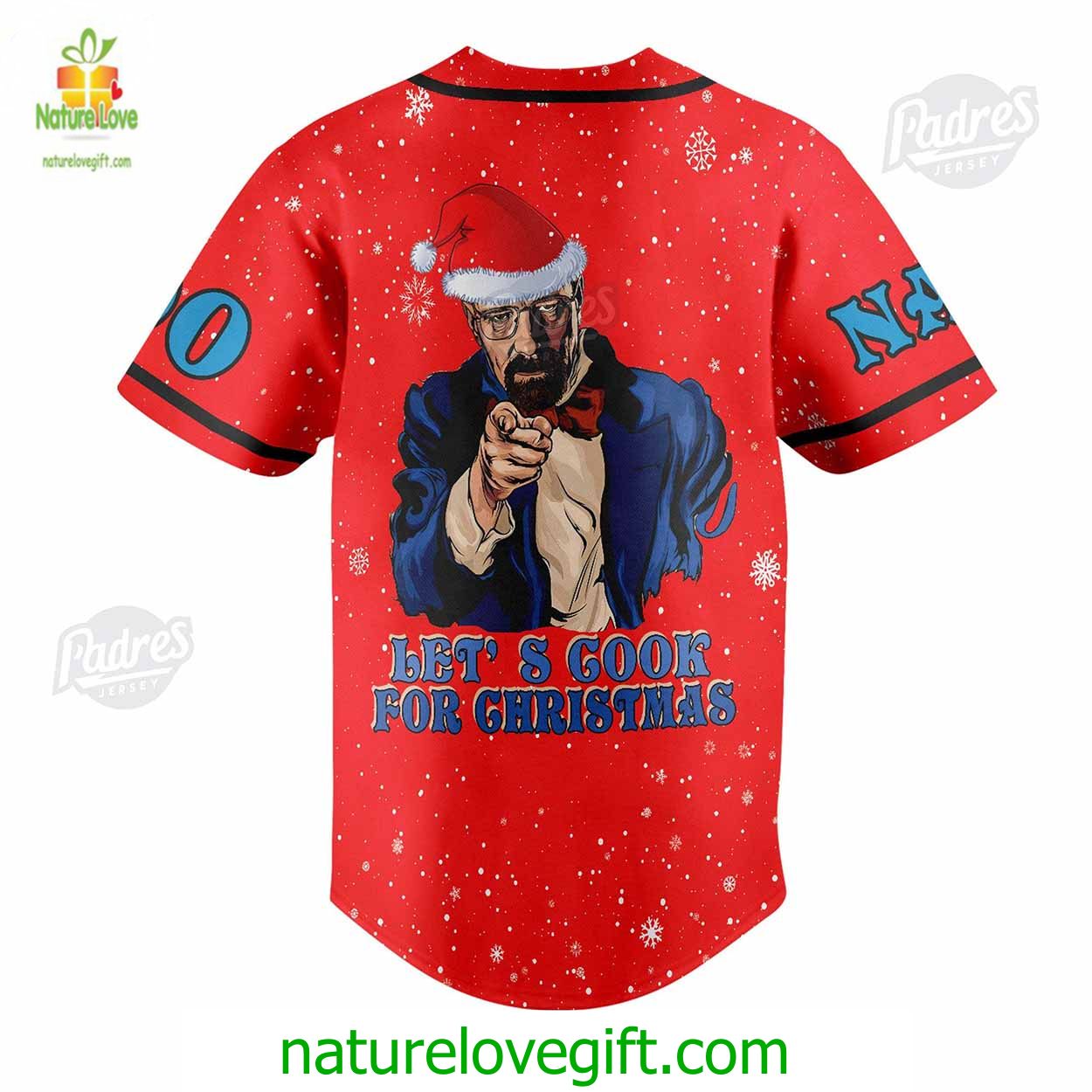 Custom Christmas Movie Breaking Bad Baseball Jersey Style Custom Christmas Movie Breaking Bad Baseball Jersey Style