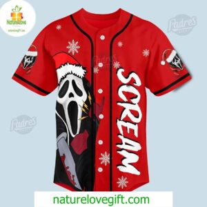 Custom Christmas Movie Scream Baseball Jersey Style 2 Custom Christmas Movie Scream Baseball Jersey Style Padres Jersey Oasis Elevate Your Baseball Style Game 3
