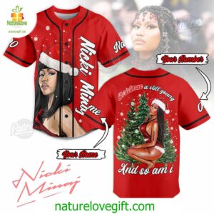 Custom Christmas Nicki Minaj Baseball Jersey