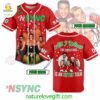 Custom Christmas NSYNC Tour Baseball Jersey