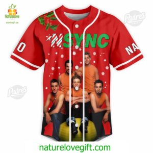 Custom Christmas NSYNC Tour Baseball Jersey 1 Custom Christmas NSYNC Tour Baseball Jersey Padres Jersey Oasis Elevate Your Baseball Style Game 2