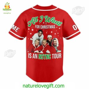 Custom Christmas NSYNC Tour Baseball Jersey 2 Custom Christmas NSYNC Tour Baseball Jersey Padres Jersey Oasis Elevate Your Baseball Style Game 3