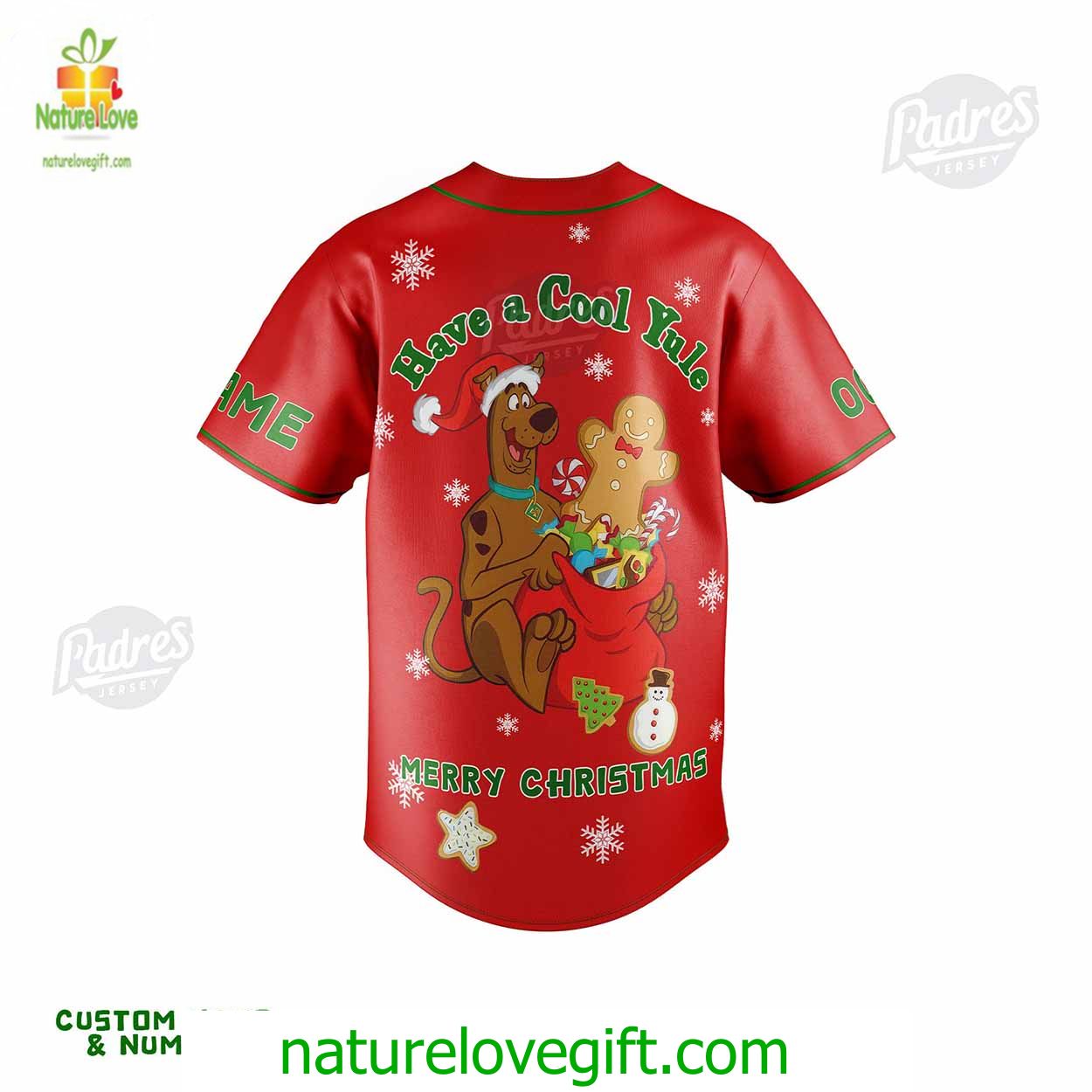 Custom Christmas Scooby-Doo Tis The Season To Be Merry Baseball Jersey Custom Christmas Scooby-Doo Tis The Season To Be Merry Baseball Jersey
