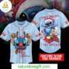 Custom Dear Santa Stitch Christmas Baseball Jersey