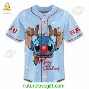 Custom Dear Santa Stitch Christmas Baseball Jersey Padres Jersey Oasis Elevate Your Baseball Style Game 2