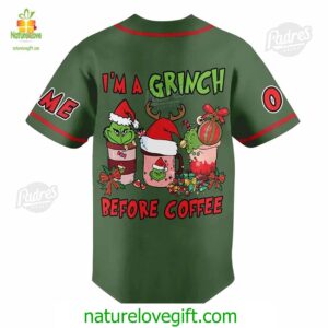 Custom Fuckoffe I’m A Grinch Before Coffee Baseball Jersey 2 Custom Fuckoffe Im A Grinch Before Coffee Baseball Jersey Padres Jersey Oasis Elevate Your Baseball Style Game 3