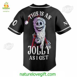Custom Jack Skellington This Is As Jolly As I Get Baseball Jersey Padres Jersey Oasis Elevate Your Baseball Style Game 3