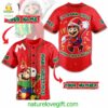 Custom Mario Christmas baseball Jersey Mari Christmas I’m Jumping Shell When Jingle Bell