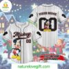 Custom Merry Christmas Disney Mickey Mouse Baseball Jersey Outfit