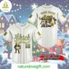 Custom Merry Christmas Shrek Baseball Jersey Outfit