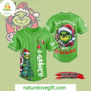 Custom The Grinch Baseball Jersey Outfit