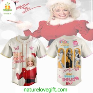 Dolly Parton Holly Jolly Christmas Baseball Jersey Outfit