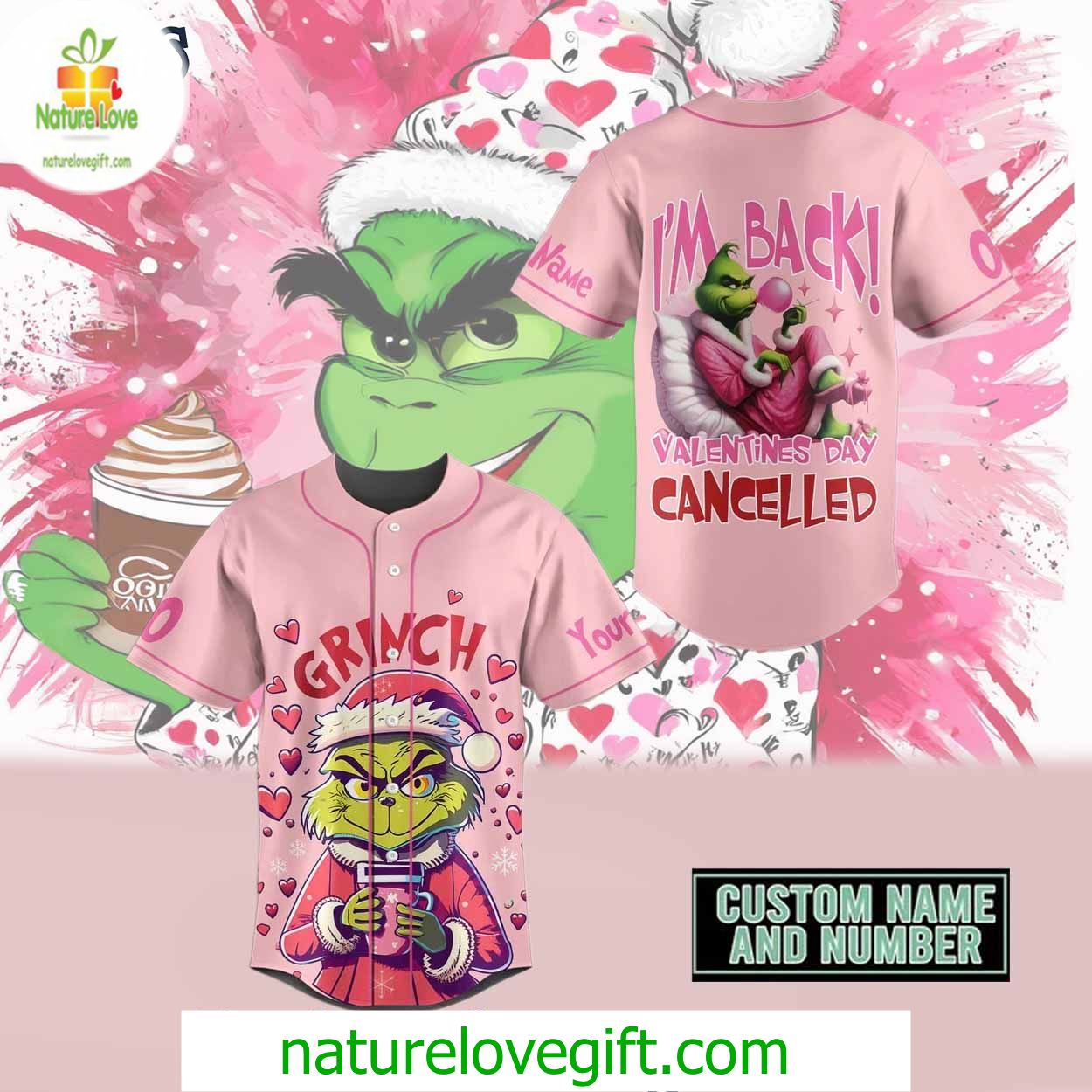 Grinch Valentine Baseball Jersey Outfit Grinch Valentine Baseball Jersey Outfit