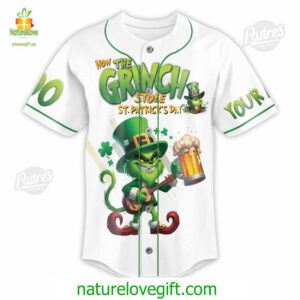 How The Grinch Stole St.Patricks Day Custom Baseball Jersey Shirt Padres Jersey Oasis Elevate Your Baseball Style Game 2