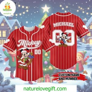 Merry Christmas Disney Mickey Mouse Baseball Jersey Outfit Padres Jersey Oasis Elevate Your Baseball Style Game 1