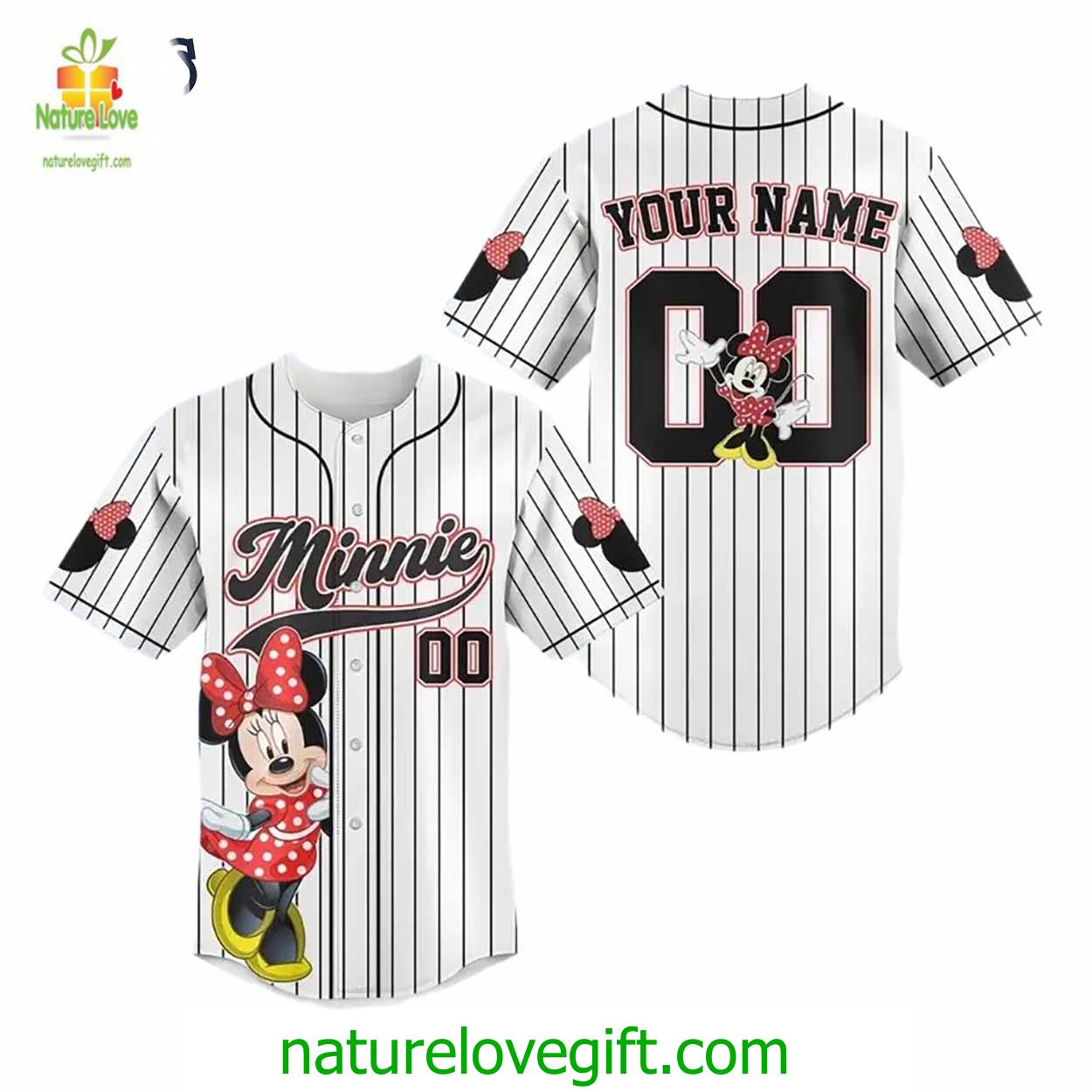 Merry Christmas Disney Minnie Mouse Baseball Jersey Outfit Merry Christmas Disney Minnie Mouse Baseball Jersey Outfit