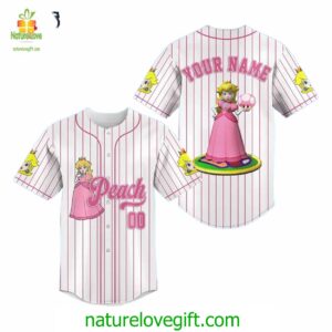 Merry Christmas Super Mario Peach Baseball Jersey Outfit Padres Jersey Oasis Elevate Your Baseball Style Game 2