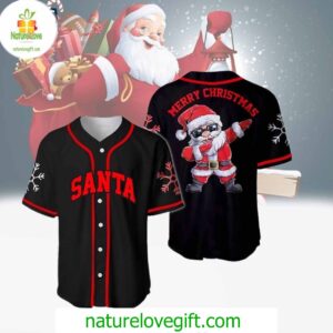 Santa Merry Christmas Baseball Jersey Outfit – Christmas Tree