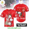 Snoopy Ho Ho Ho Christmas Baseball Jersey