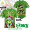 The Grinch Just Waiting For Christmas 2024 Baseball Jersey