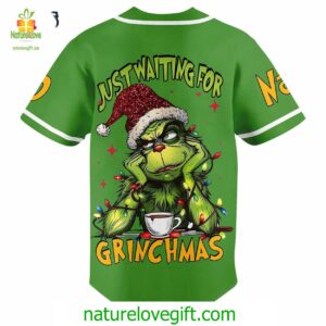 The Grinch Just Waiting For Christmas 2024 Baseball Jersey Padres Jersey Oasis Elevate Your Baseball Style Game 3