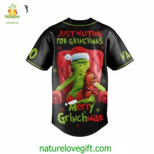 The Grinch Just Waiting For Christmas Custom Baseball Jersey Padres Jersey Oasis Elevate Your Baseball Style Game 3