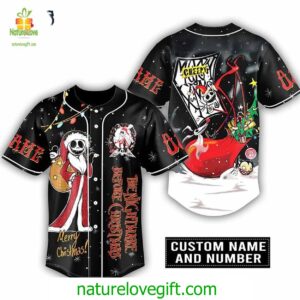 The Nightmare Before Christmas Jack Skellington Santa Baseball Jersey