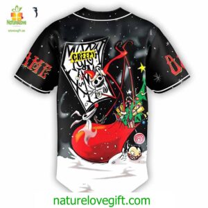 The Nightmare Before Christmas Jack Skellington Santa Baseball Jersey Padres Jersey Oasis Elevate Your Baseball Style Game 3