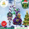 Minnesota Vikings NFL Custom Name x Grinch Candy Cane Tree Decorations Two Sides Ornament