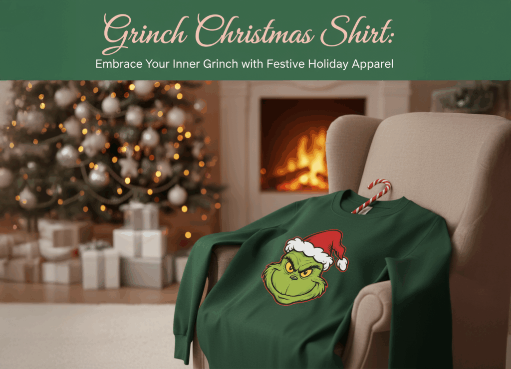 Grinch Christmas Shirt Embrace Your Inner Grinch with Festive Holiday Apparel