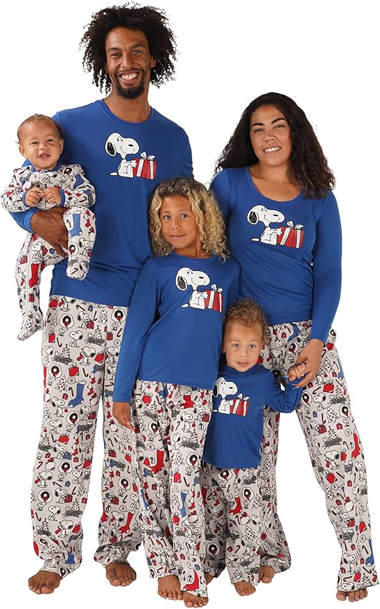Nite Nite Munki Munki Family Matching Holiday Vintage Snoopy Pajama, Snoopy  Holiday Cheer, 3T : Amazon.sg
