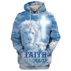 Jesus Microfleece Hoodie – Christian Faith Hoodie Gift | GOD HBL-G-15