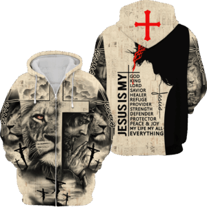 Jesus Microfleece Hoodie – Christian Faith Hoodie Gift | GOD NV–06