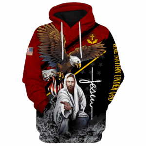 Jesus Microfleece Hoodie – Christian Faith Hoodie Gift | GOD HLT-1903-G-01