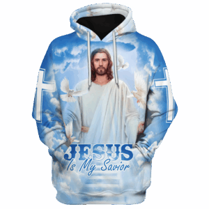 Jesus Microfleece Hoodie – Christian Faith Hoodie Gift | GOD DBA-1003-G-03