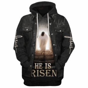Jesus Microfleece Hoodie – Christian Faith Hoodie Gift | GOD HLT-1602-G-01