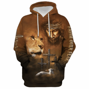 Jesus Microfleece Hoodie – Christian Faith Hoodie Gift | GOD HLT-1901-G-01