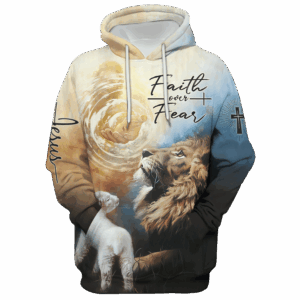 Jesus Microfleece Hoodie – Christian Faith Hoodie Gift | GOD HLT-1901-G-02
