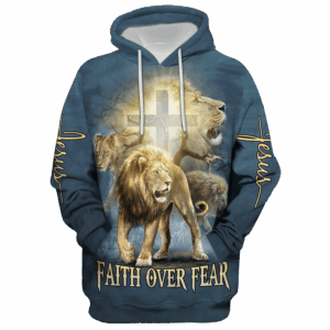 Jesus Microfleece Hoodie – Christian Faith Hoodie Gift | GOD HLT-1401-G-02