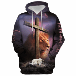 Jesus Microfleece Hoodie – Christian Faith Hoodie Gift | GOD HLT-1401-G-01
