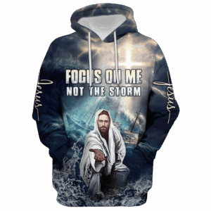 Jesus Microfleece Hoodie – Christian Faith Hoodie Gift | GOD HLT-1301-G-02