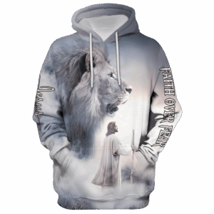 Jesus Microfleece Hoodie – Christian Faith Hoodie Gift | GOD HLT-1201-G-02