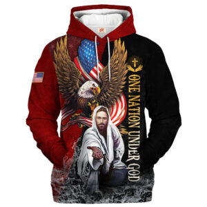 Jesus Microfleece Hoodie – Christian Faith Hoodie Gift | GOD HLT-1101-G-01