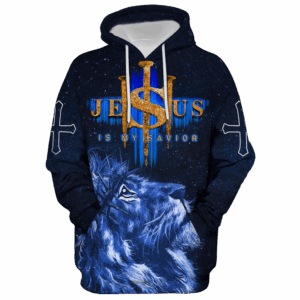 Jesus Microfleece Hoodie – Christian Faith Hoodie Gift | GOD HLT-3112-G-02