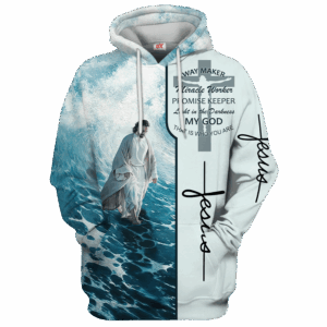 Jesus Microfleece Hoodie – Christian Faith Hoodie Gift | GOD HLT-2512-G-01