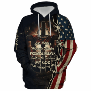 Jesus Microfleece Hoodie – Christian Faith Hoodie Gift | GOD HLT-2212-G-01