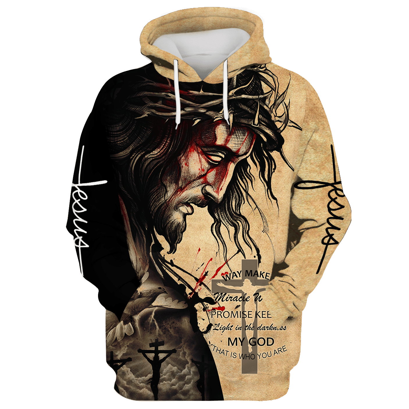 Jesus Microfleece Hoodie – Christian Faith Hoodie Gift | GOD NTD-1611-G-02 Jesus Microfleece Hoodie – Christian Faith Hoodie Gift | GOD NTD-1611-G-02